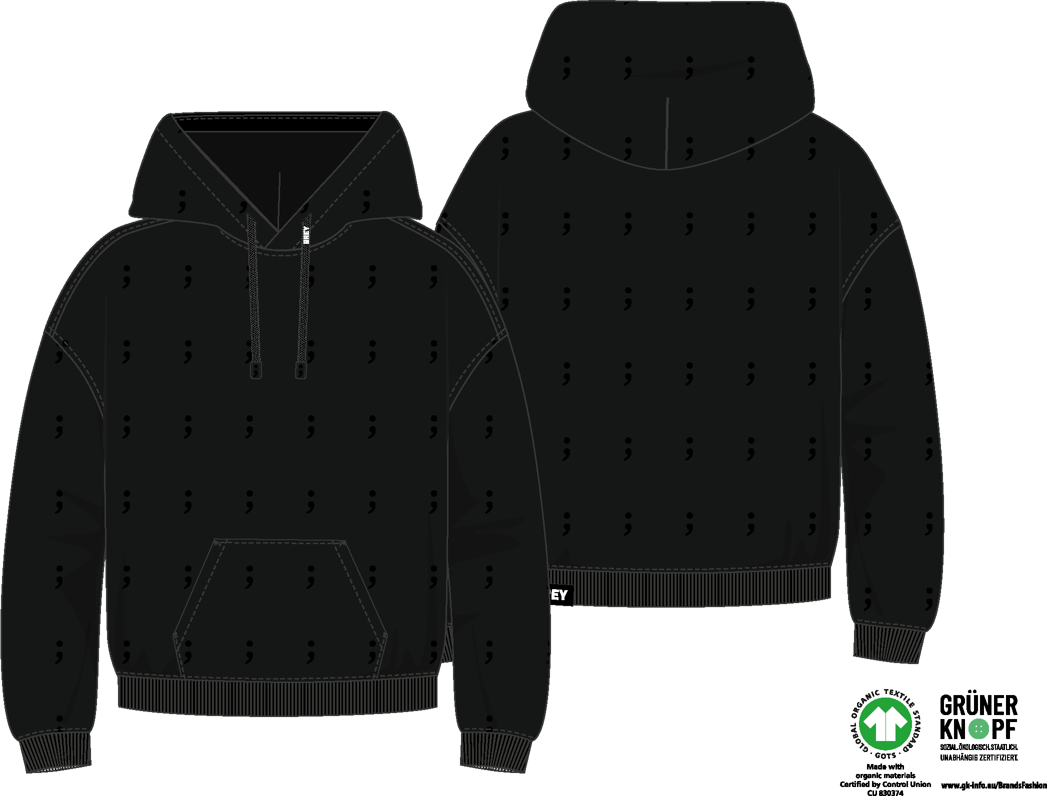 Cut-Out Semikolon schwarz
