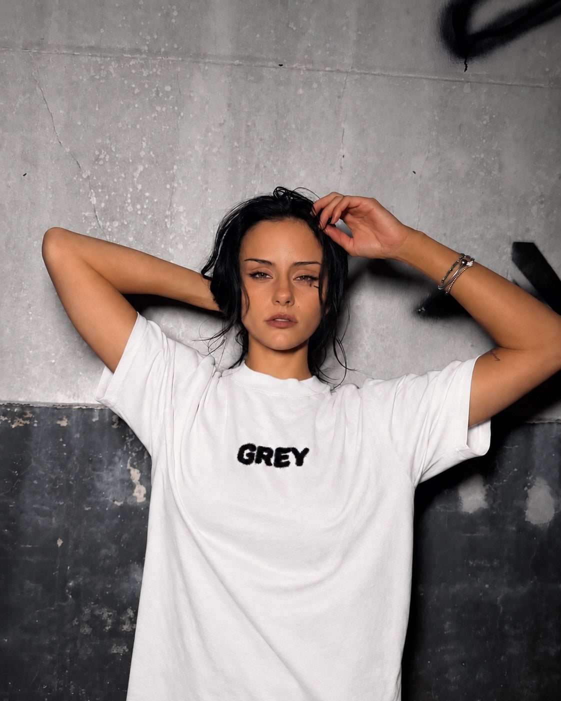 Semikolon T-Shirt weiß