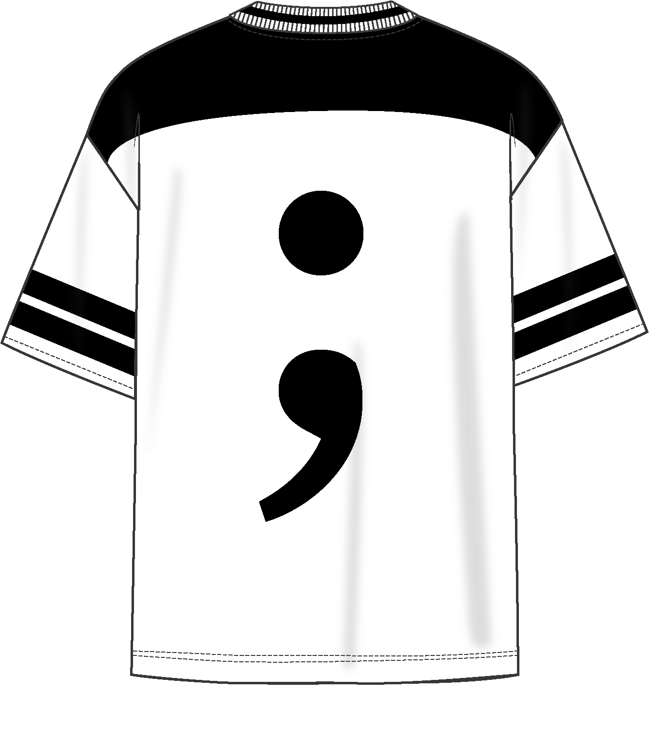 Trikot „GREYZONE“ ; weiss