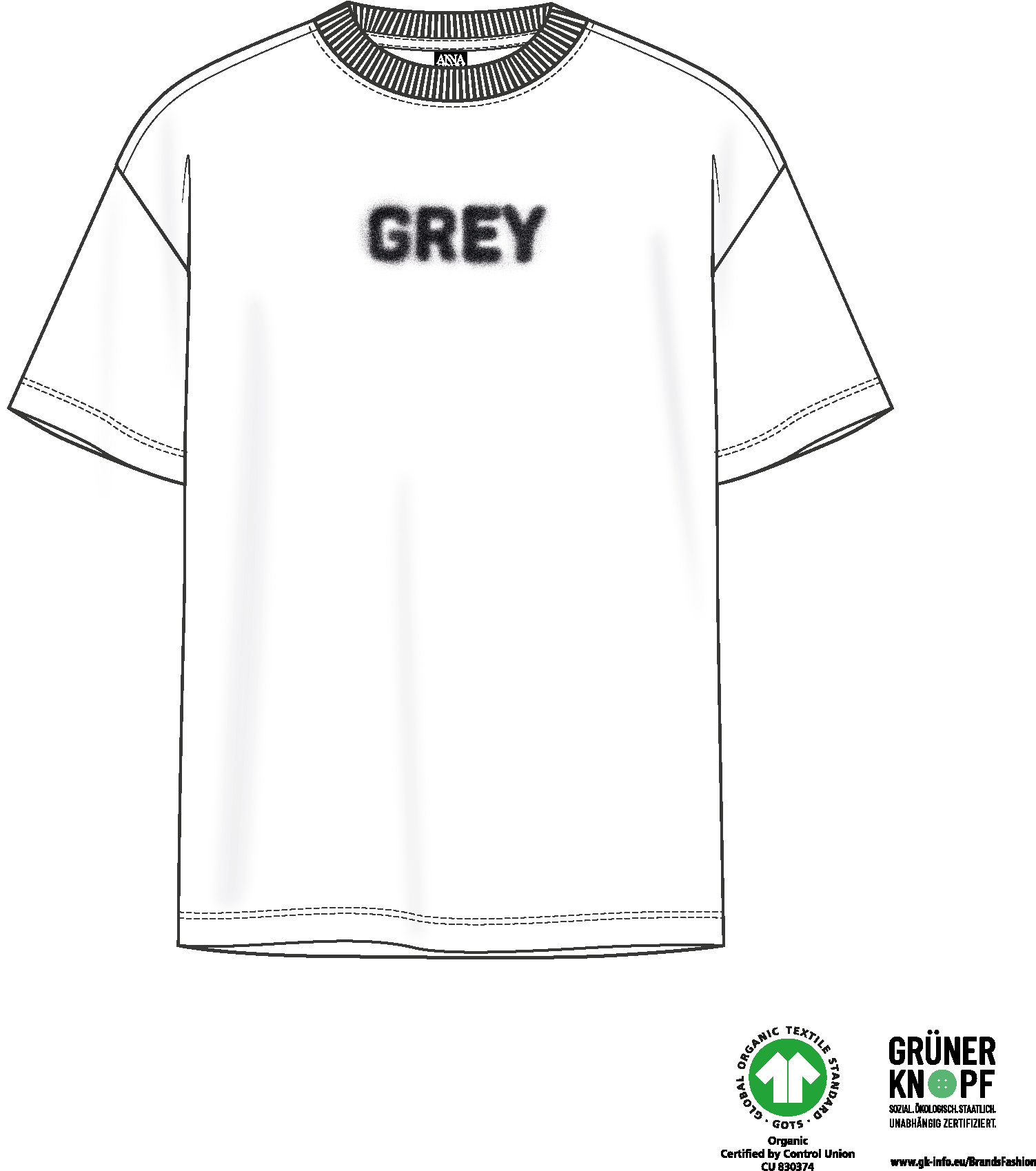 Semikolon T-Shirt weiß