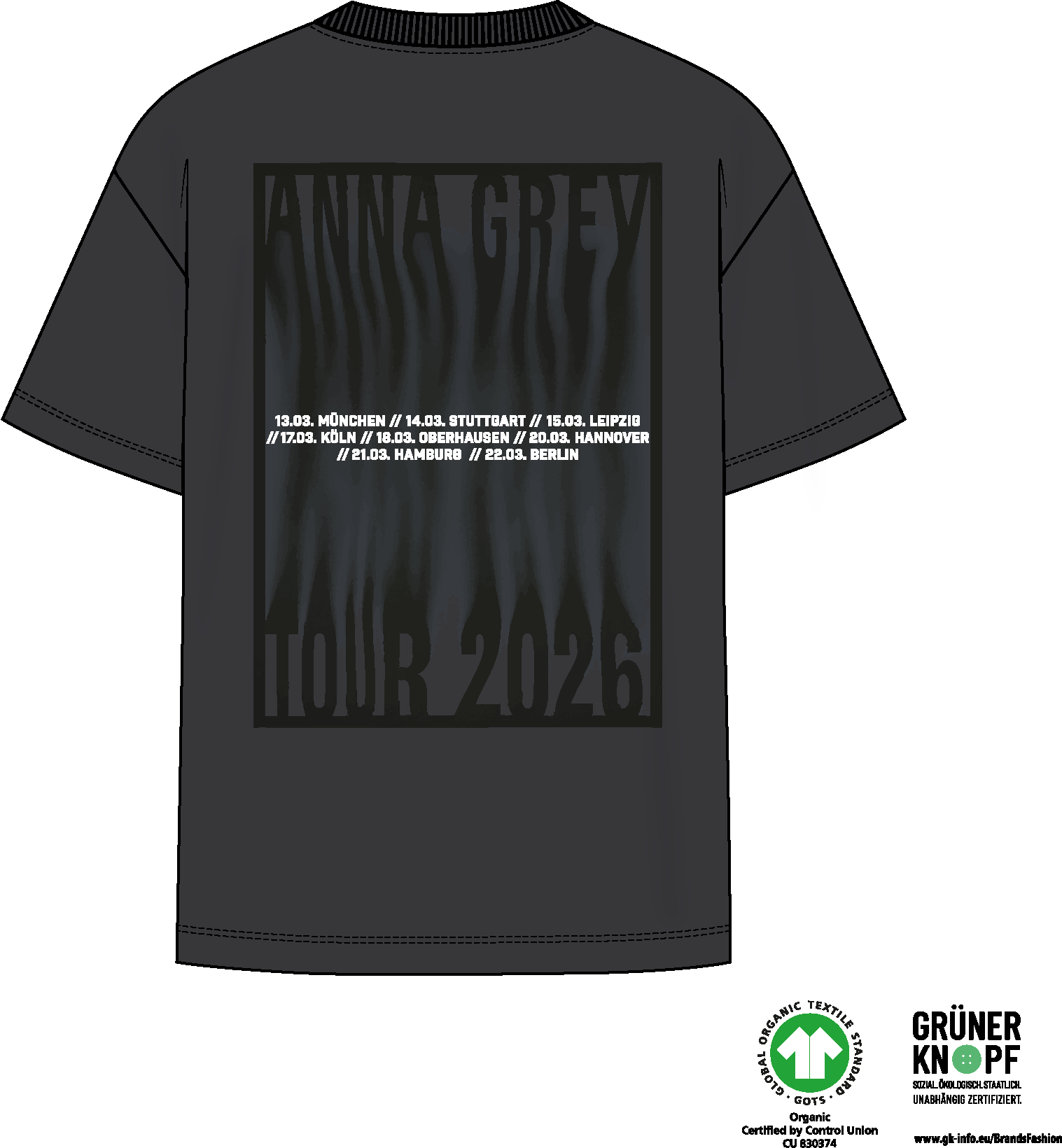 Tourshirt 2026 Anna Grey